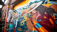 Mur-all invited: CCHS grad leads YES House students on AVA mural