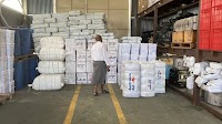 Dr Waqainabete, Usamate and Seruiratu today inspected some of the Cyclone rehabilitation supplies