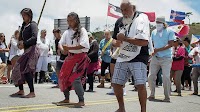 Mazie Hirono visits TMT protesters at Mauna Kea