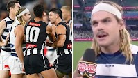 'Lack of class': Bailey Smith act sparks uproar amid umpiring storm in Geelong win