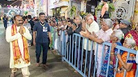 DEVOTEES CHEER ELABORATE ARRANEGEMENTS FOR ANNUAL FEST BY TTD