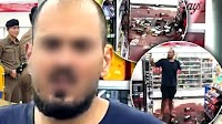 Mad Mustafa from Belgium created chaos at a Pattaya 7/11 on Tuesday morning destroying bottles of wine