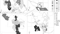 Fig. 1 Maps of overlapping mountain lion 95% kernel home ranges (KHR)...