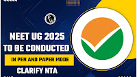 NEET UG 2025 To Be Conducted in Pen and Paper Mode Clarify NTA