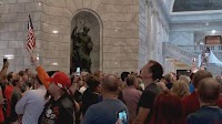 Hundreds turn out to vigil for Charlie Kirk at Utah State Capitol Building rotunda