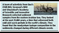 Scientists from NIO, BHU trawl 29,000 years’ data, find ocean currents’ link to climate