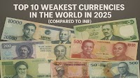 Top 10 Weakest Currencies in the World in 2025 (Compared to INR)