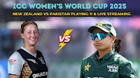 ICC Women's World Cup 2025: NZ-W vs PAK-W playing 11, live streaming