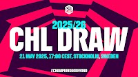 2025/26 CHL Draw | 21 May, 17:00 CEST