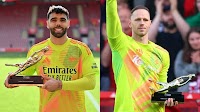 Raya and Sels share Premier League Golden Glove award