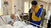 Hon’ble CM Biplab Kumar Deb Visits Veteran Communist Leader & Former Minister Keshab Majumder At ILS Hospital.
