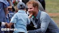 Royal tour: Prince Harry gets his beard rubbed