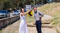 Pittwater MP shows NSW Premier unfinished Mona Vale Road West Construction site