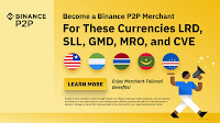 Binance P2P Now Enables African Users in Liberia, Sierra Leone, Gambia, Mauritania & Cape Verde Transact Cryptocurrencies; Opens Merchant Applications