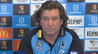 'Didn't fit the narrative': Des Hasler receives support after fiery press conference exchange