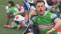 'Really?': Tom Starling's controversial try sparks second half onslaught for the Raiders