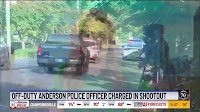 Off-duty Anderson officer charged in stolen vehicle shootout near Arsenal Tech