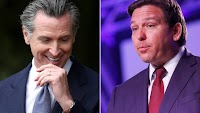 Gov. Gavin Newsom challenges Gov. Ron DeSantis to a debate on CNN: 'I'll bring my hair gel. You bring your hairspray.'