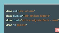 Laravel Bash Aliases
