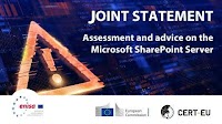 Joint Statement on SharePoint vulnerabilities - Assessment and advice on recovery and mitigating actions