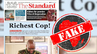 Kenya’s Standard newspaper didn’t report that one of the country’s top cops was receiving KSh25 million a month in bribes