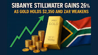 Sibanye Stillwater Gains 2.68% as Gold Holds $2,350 and ZAR Weakens