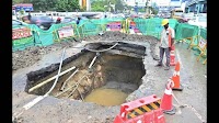OMR cave-in: Barricades to stay