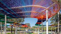 How 20 kilometres of coloured rope transformed this town square