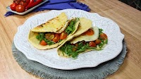 This easy piadina kicks a punch of spice and makes for a great snack or meal