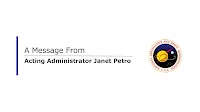 Acting NASA Administrator Janet Petro ‘Embrace The Challenge’ Update June 6, 2025