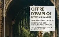 Offre d’emploi pour un CDD– temps partiel (80%)