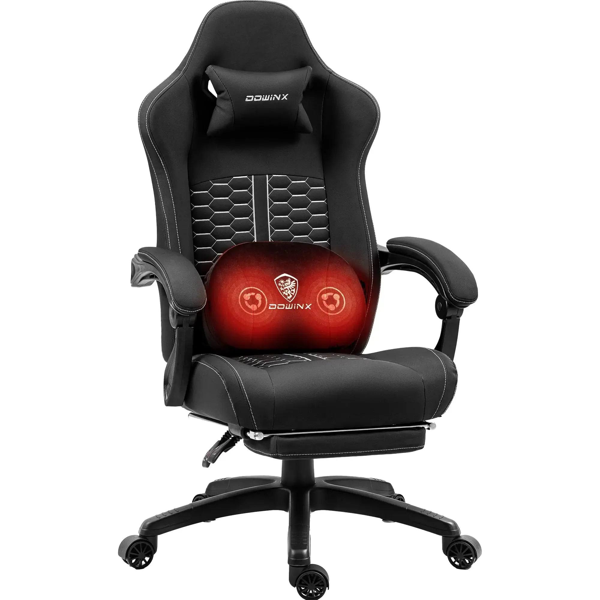 Dowinx Gaming Chair with Heated Massage, Wide and High Back