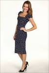 Navy spotty dress