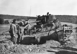 3rd Infantry Division, 756th Tank Bn M4 Sherman Knocked Out ...