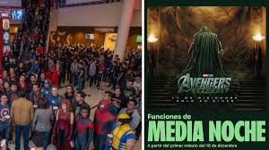 Tras años extintas por la pandemia, Cinemex revive las funciones de medianoche con el estreno de Avengers: Doomsday
