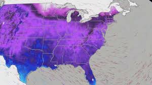 Recent freeze warning alerts in winter weather