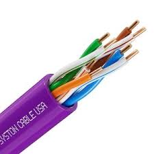 Syston Cable Technology 20 ft. Purple CMP Cat 5e 350MHz ...