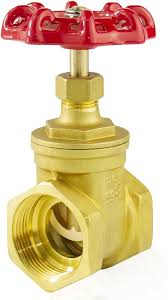 WiseWater 2" Brass Gate Valve, Rotating Sluice Valve Two-way ...