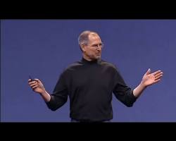 Steve Jobs at a product launchの画像