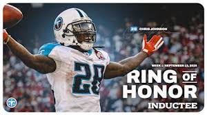Former Titans RB Chris Johnson to be Inducted Into Franchise's Ring of Honor