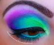 Bright eye shadows