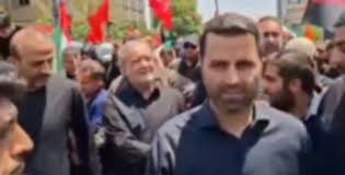 حضور پزشکیان در تشییع رهبر شهید انقلاب