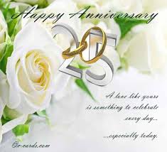 Silver Wedding Anniversary... Free To a Couple eCards, Greeting ... via Relatably.com