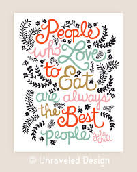 11x14-in Julia Child Quote Illustration Print. by unraveleddesign via Relatably.com