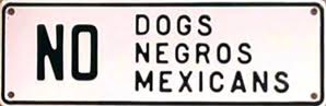 Image result for 1950s white racist signs