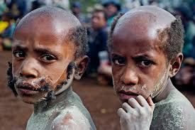 Two boys from Gamusi village, Papua New Guinea, turn out to meet an election ... - Two-boys-from-Gamusi-vill-004