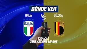 ¿Por tv abierta? Italia vs Bélgica EN VIVO: Horario y CANAL para ver la Nations League EN VIVO