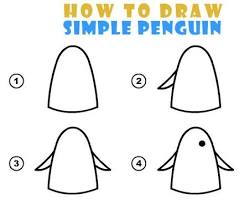 Image of basic penguin drawing