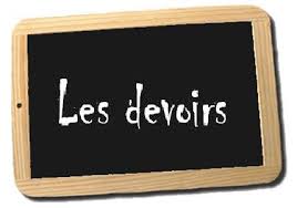 Résultat de recherche d'images pour "devoirs à la maison"