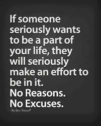 If someone seriously wants to be a part of your life they will ... via Relatably.com